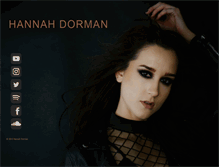 Tablet Screenshot of hannahdorman.com